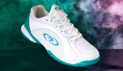 Premier Ladies Synergy Netball Shoes WHITE/GREEN