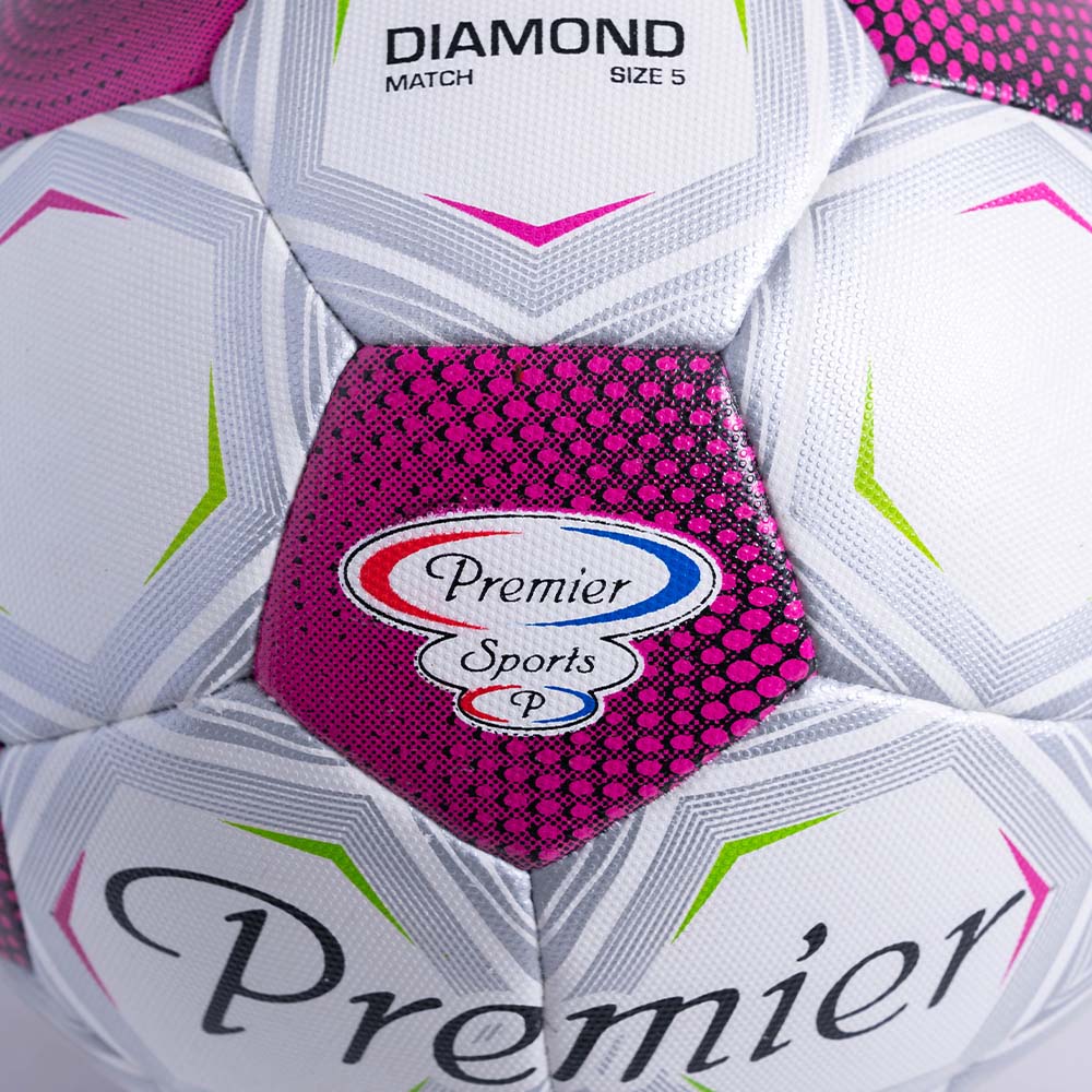 Premier Diamond Hybrid Match Soccer Ball Size 5 - Red