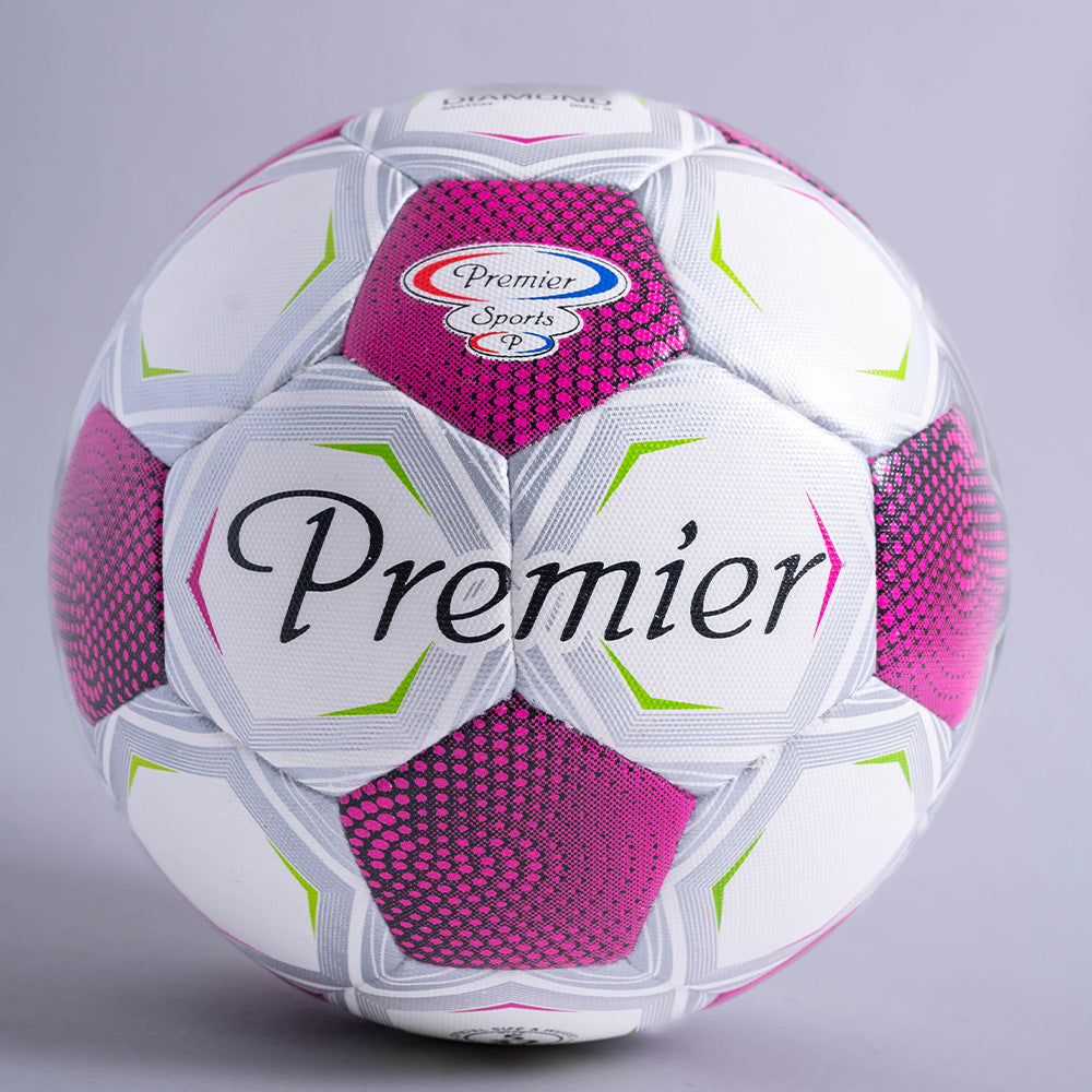 Premier Diamond Hybrid Match Soccer Ball Size 5 - Red