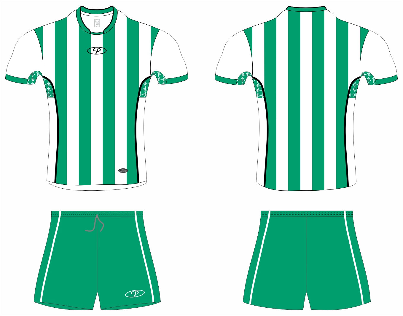 EMERALD-WHITE STRIPES DPS325 DYP525