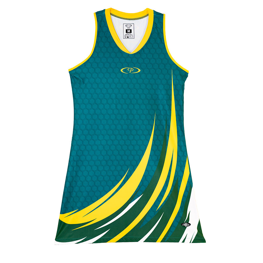 Jaguar_Netball_Dresses_Bottle_Gold