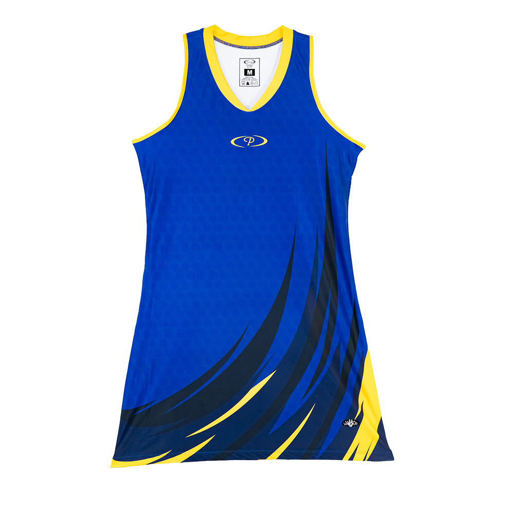 Jaguar_Netball_Dresses_Royal_Gold