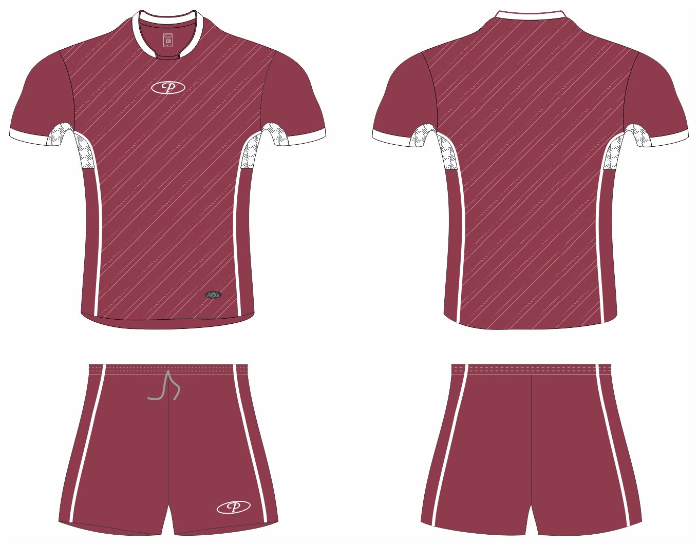 MAROON-WHITE DPS312 DYP512