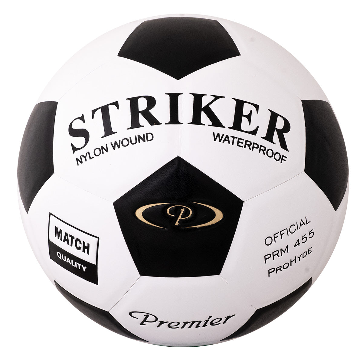 Premier Striker Moulded Soccer Ball Black/White