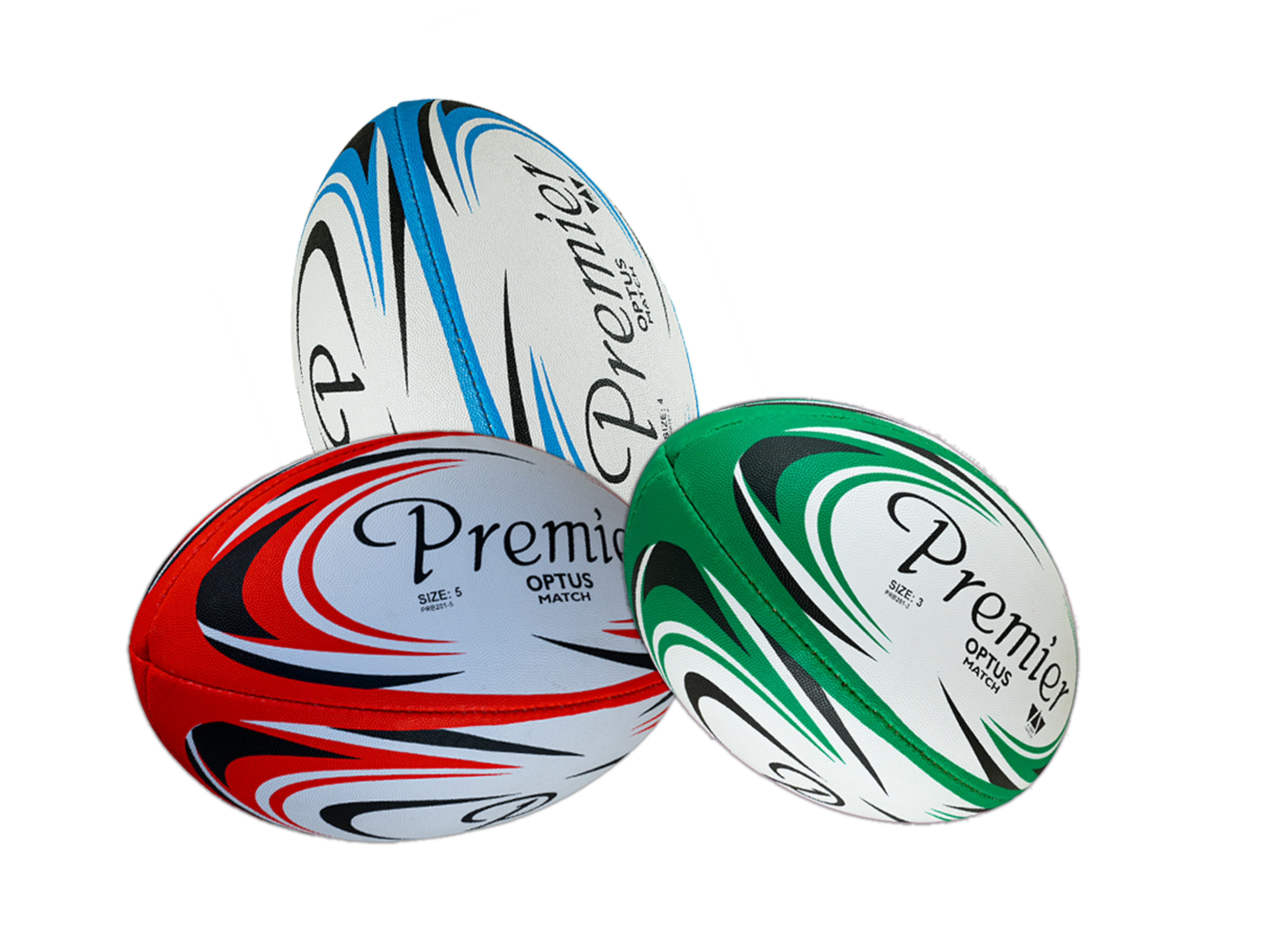 Premie Rugby Balls PNG Front View